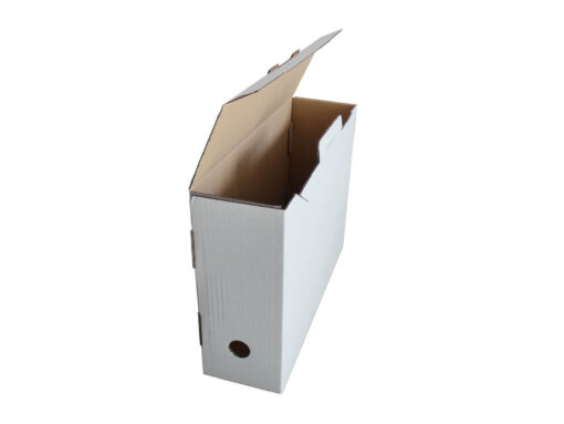 Fasonowe pudełko Archiwizacyjne Białe Karton Fala B