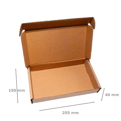 Pudełka fasonowe wymiary 255x150x40